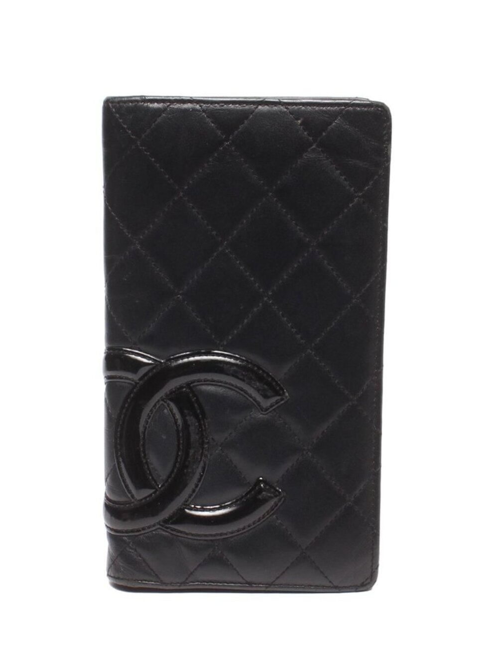 Chanel Wallet Silver Quilted Cambon Line